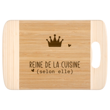 Planche en bambou - Cadeau pour soeur
