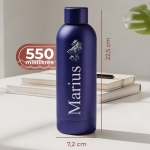 Gourde isotherme personnalisable bleue