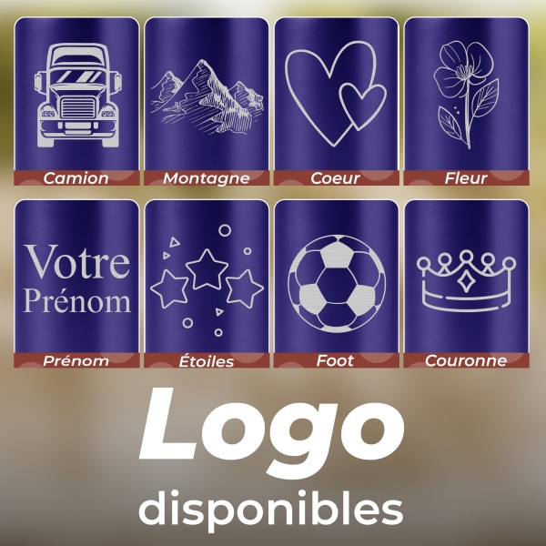 Gourde isotherme personnalisable bleue