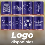 Gourde isotherme personnalisable bleue