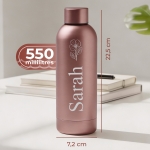 Gourde isotherme personnalisable rose