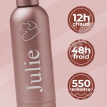 Gourde isotherme personnalisable rose