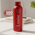 Gourde isotherme personnalisable rouge