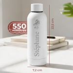 Gourde isotherme personnalisable blanc