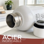 Gourde isotherme personnalisable blanc