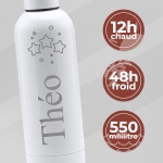 Gourde isotherme personnalisable blanc