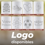 Gourde isotherme personnalisable blanc