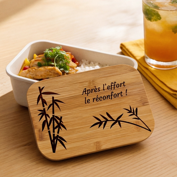 Lunchbox gravée avec votre texte - Modèle Voyage