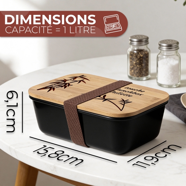 Lunchbox gravée avec votre texte - Modèle Voyage