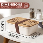 Lunchbox gravée avec votre texte - Modèle Homme