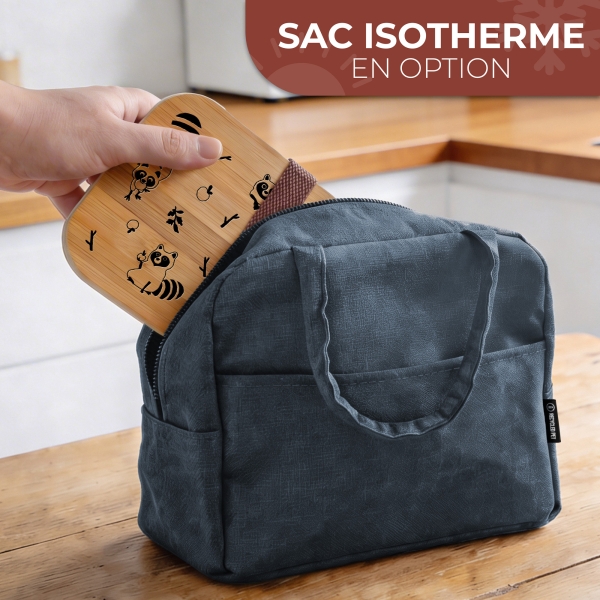 Lunchbox gravée avec votre texte - Modèle Enfant Garçon