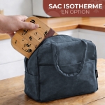 Lunchbox gravée avec votre texte - Modèle Enfant Garçon