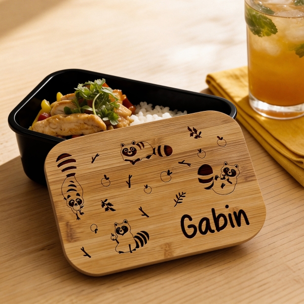 Lunchbox gravée avec votre texte - Modèle Enfant Garçon
