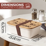Lunchbox gravée avec votre texte - Modèle Enfant Garçon