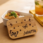 Lunchbox gravée avec votre texte - Modèle Enfant Fille
