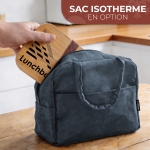 Lunchbox double personnalisée - Modèle Homme