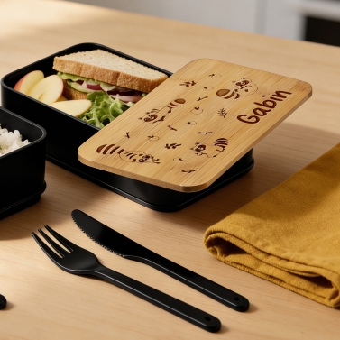 Lunchbox double personnalisable - Modèle Garçon