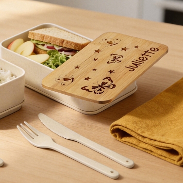 Lunchbox double personnalisée - Modèle Fille