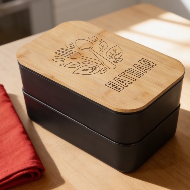 Lunchbox double à personnaliser - Modèle Prénom