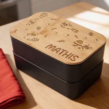 Lunchbox double personnalisable - Modèle Garçon