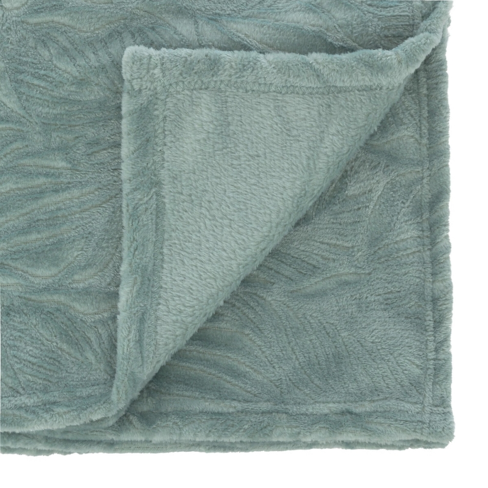 Plaid microfibre Bleu personnalisé