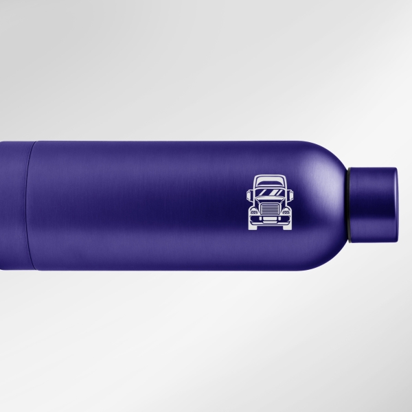 Gourde isotherme personnalisable bleue
