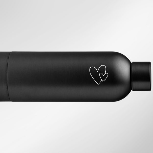Gourde isotherme personnalisable noir