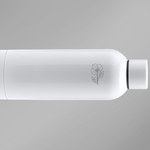 Gourde isotherme personnalisable blanc