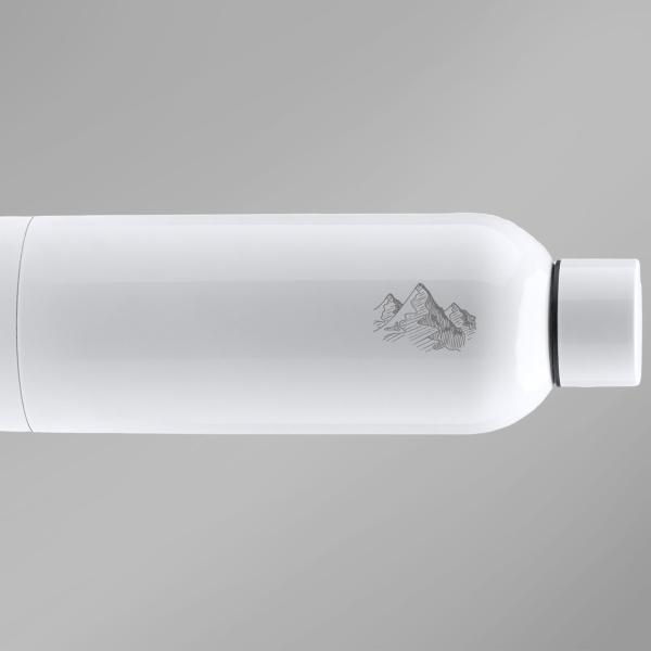 Gourde isotherme personnalisable blanc