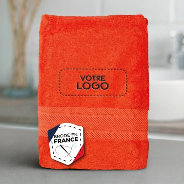 Serviette Corail luxe personnalisée avec votre logo - 550gr/m²