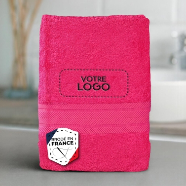 Serviette Rose Indien luxe personnalisée avec votre logo - 550gr/m²