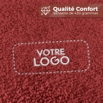 Serviette de bain marsala personnalisée avec votre logo - 450gr/m²
