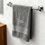 Serviette de bain Gris Foncé personnalisée avec votre logo - 450gr/m²