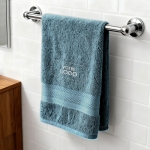 Serviette de bain Bleu Orage personnalisée avec votre logo - 450gr/m²