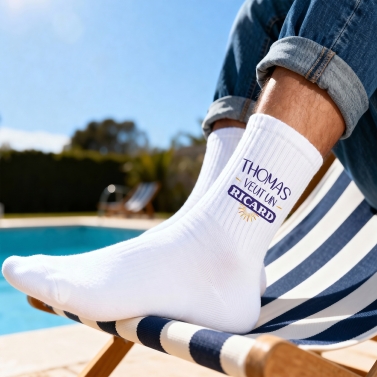 Chaussettes personnalisées ricard