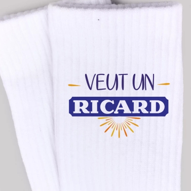Chaussettes personnalisées ricard