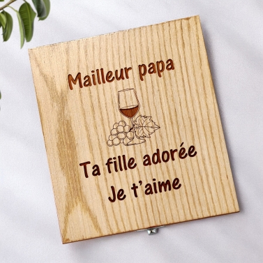 Coffret sommelier personnalisable - Modèle Fête des Pères