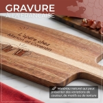 Planche à découper modèle Apéro à personnaliser