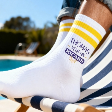 Chaussettes personnalisées ricard