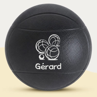 Boules de pétanque noire personnalisées - Modèle Triplette