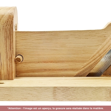 Guillotine à saucisson gravée avec votre logo