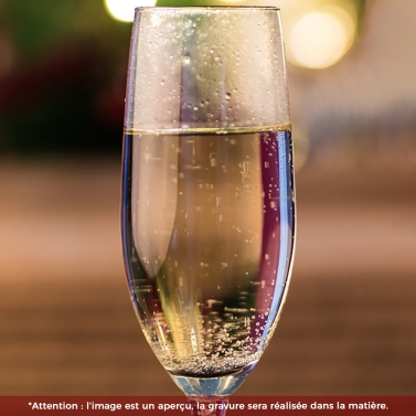 Coupe de champagne à personnaliser avec votre logo
