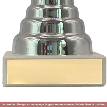 Trophée foot personnalisable avec votre logo