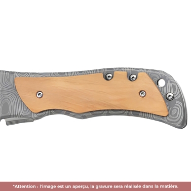 Couteau gravé personnalisé survie avec votre logo