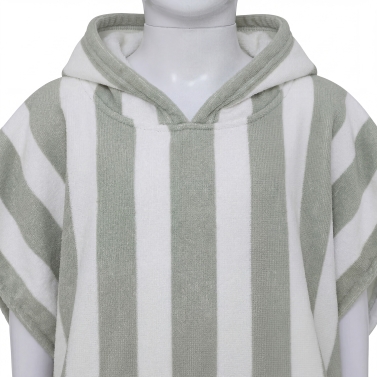 Poncho pour enfant personnalisé avec prénom - Vert
