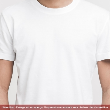 T-Shirt unisexe personnalisé coeur 150g