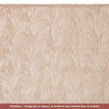 Plaid microfibre Beige 125x150 personnalisé avec votre logo