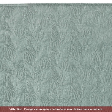 Plaid microfibre Bleu Vert pâle 125x150 personnalisé avec votre logo
