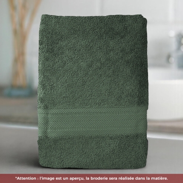 Serviette Eucalyptus luxe personnalisée avec votre logo - 550gr/m²
