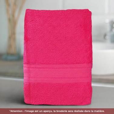 Serviette Rose Indien luxe personnalisée avec votre logo - 550gr/m²